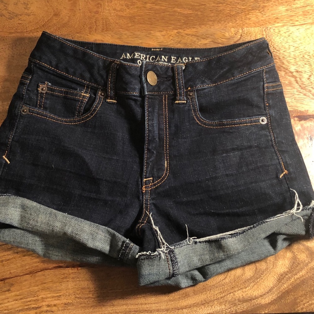 American Eagle high waisted jean shorts